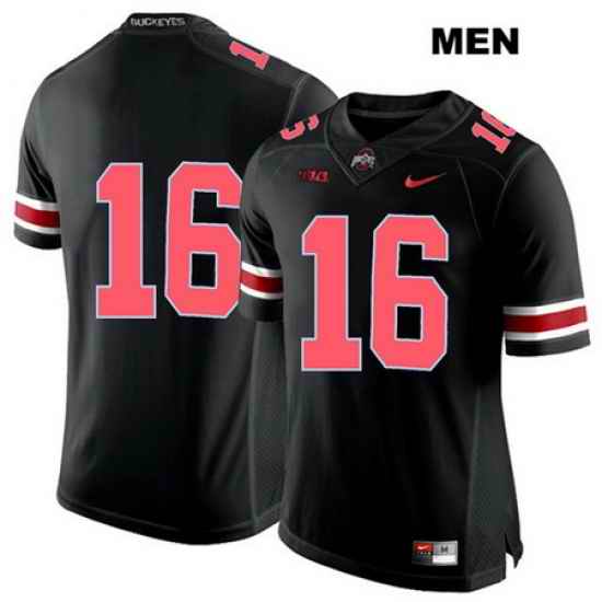 Cameron Brown Ohio State Buckeyes Authentic Red Font Nike Mens  16 Stitched Black College Football Jersey Without Name Jersey